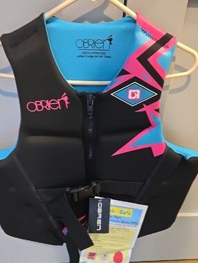 Women's Black Pink Blue Swim Vest Coverup